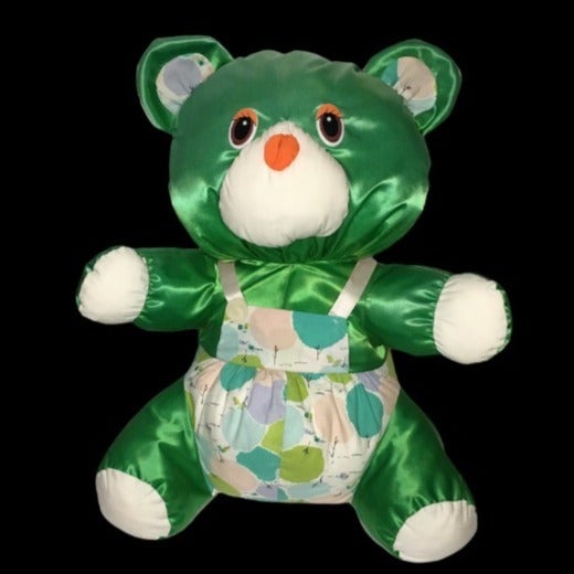 JUMBO *Puffalump Plush Green Teddy Bear LARGE 18 in. Stuffed Animal RARE