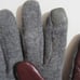 Womens Ralph Lauren Winter Gloves Touch Fingertip Operate Burgundy Gray NWT