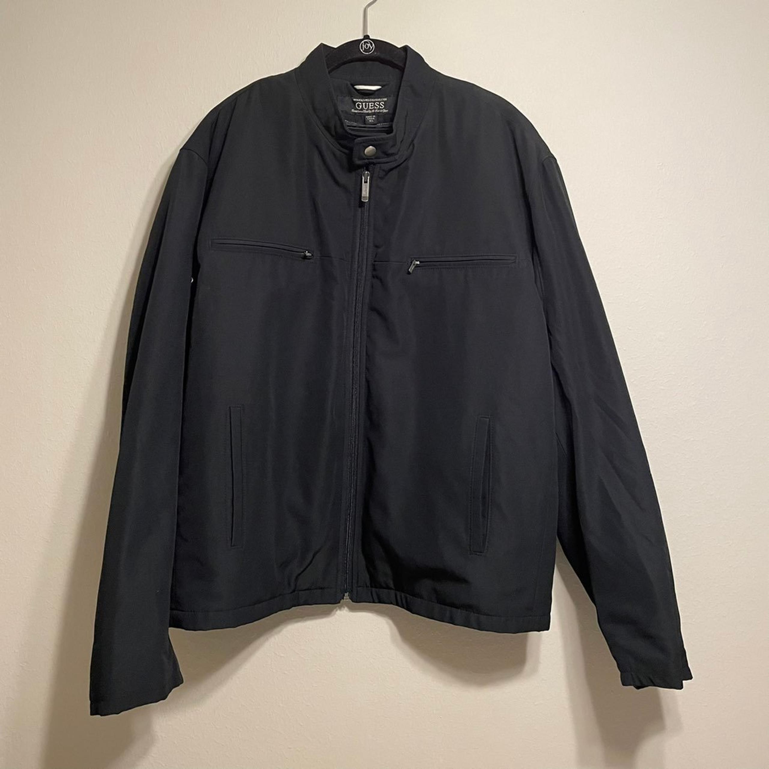 Guess Mens Black Full Zip Jacket Size XL