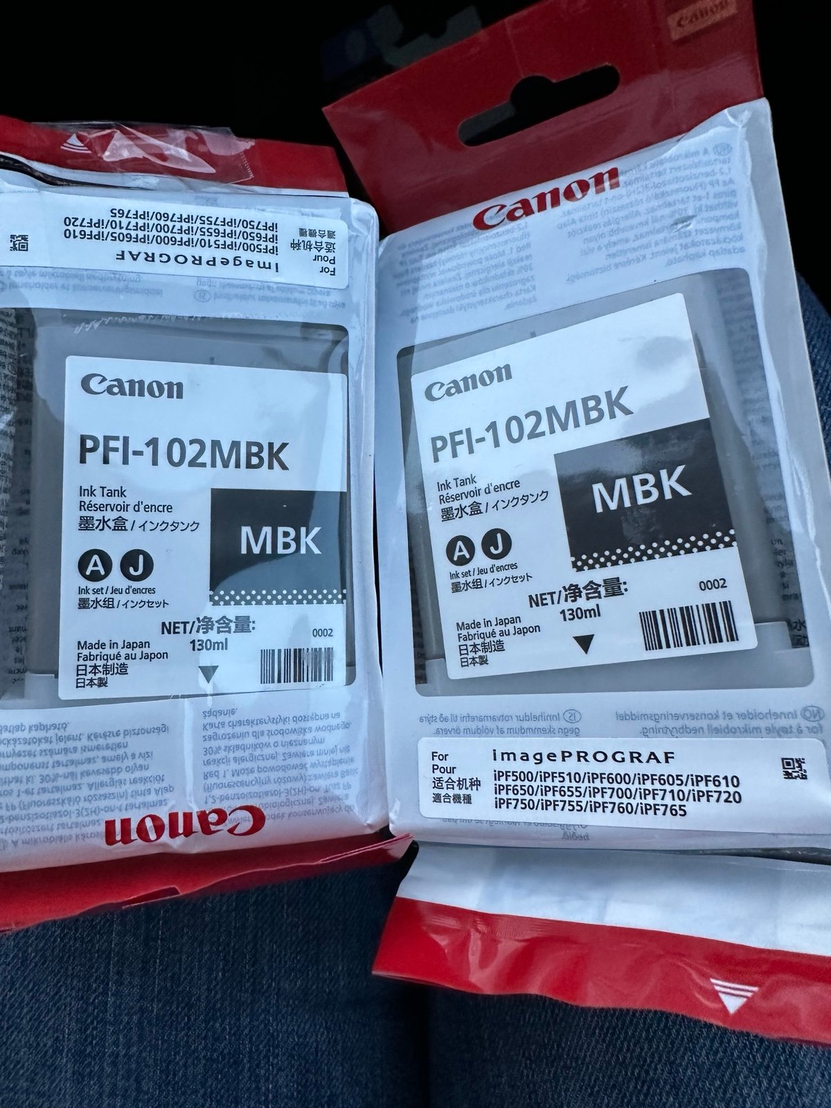 Canon PFI-102MBK Original Ink Cartridge 2