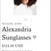 Michael Kors 55mm Cat Eye Sunglasses Alexandria Dark Tortoise/Brown BNWT 1 Left