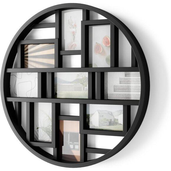 New Luna Collage Picture Frame, Holds Nine 4x6Inch Photos, 22-Inch - Black