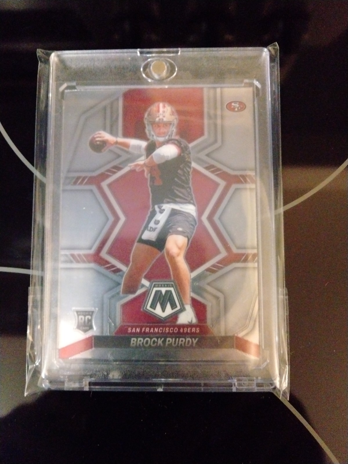 2022 panini mosaic Brock Purdy RC no.367. beautiful card.
