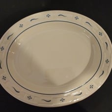 Longaberger Pottery Woven Traditions Deep Platter