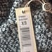 Max Studio Black Grey Marled Knit Frayed Sweater Size XSmall