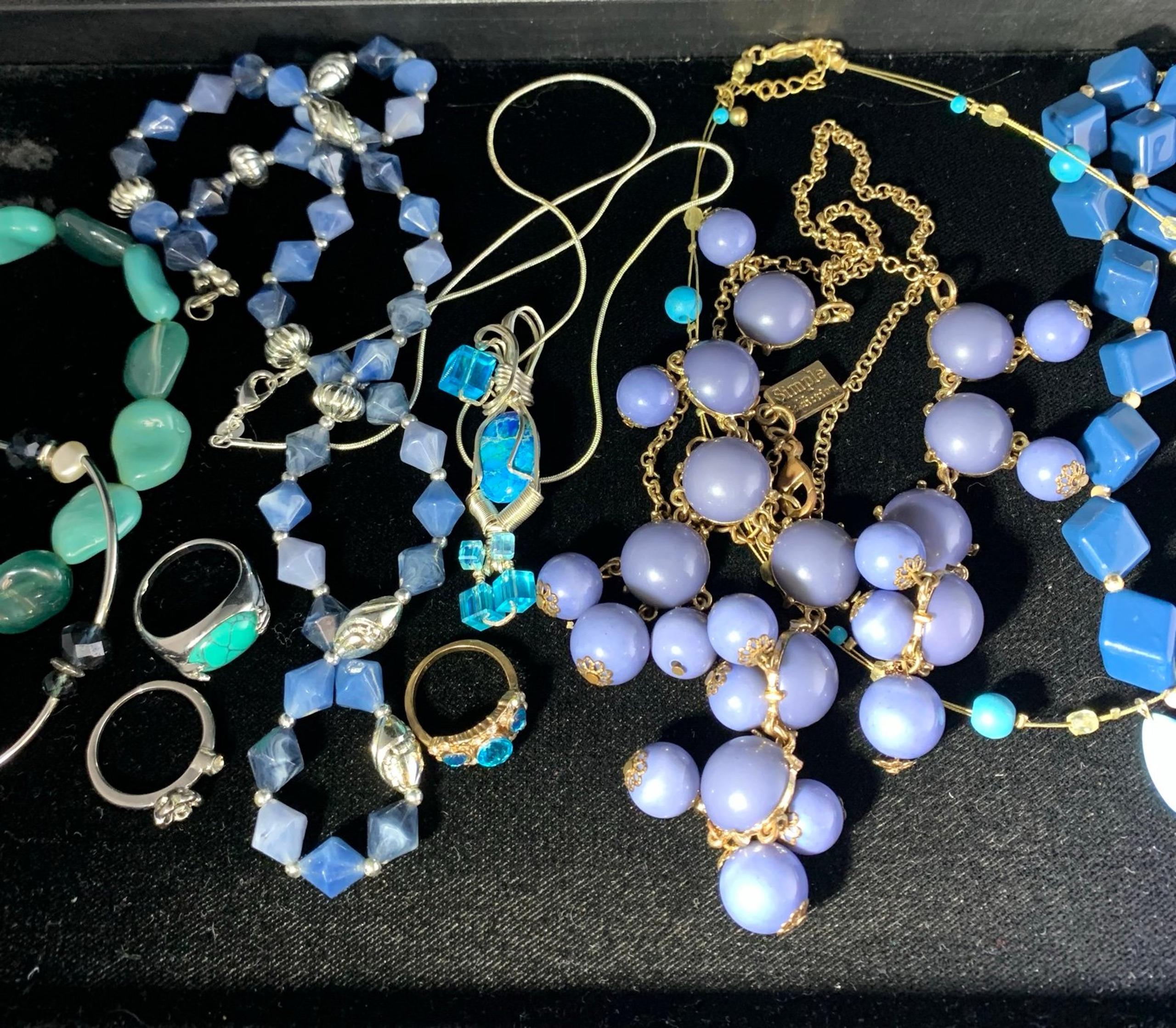 Lot of 10 Jewelry Items Rings,Necklaces and Bracelets