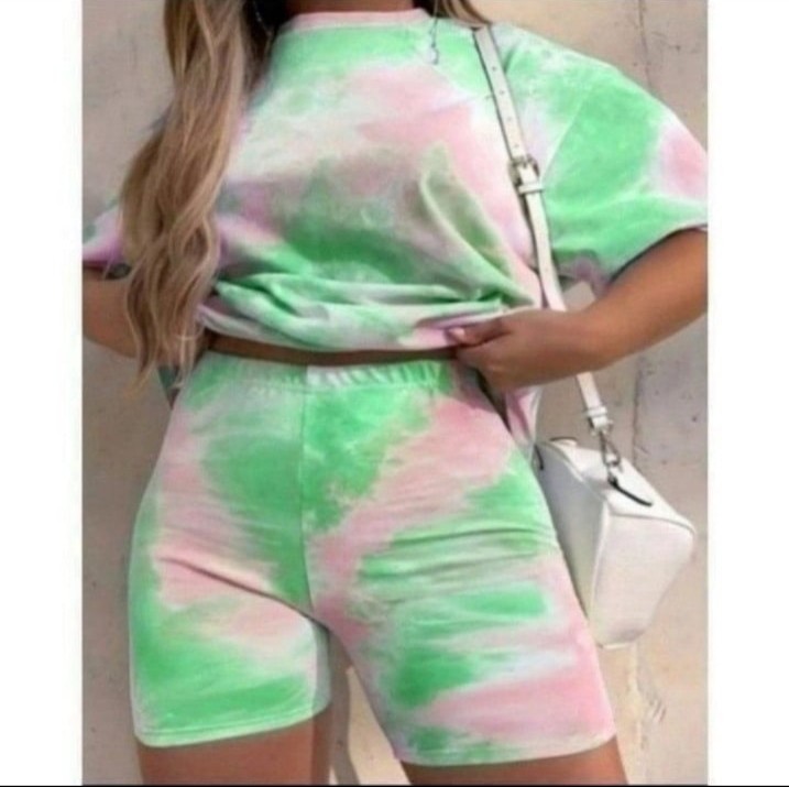 Plus Size Tye dye Two Piece Set sz 1X