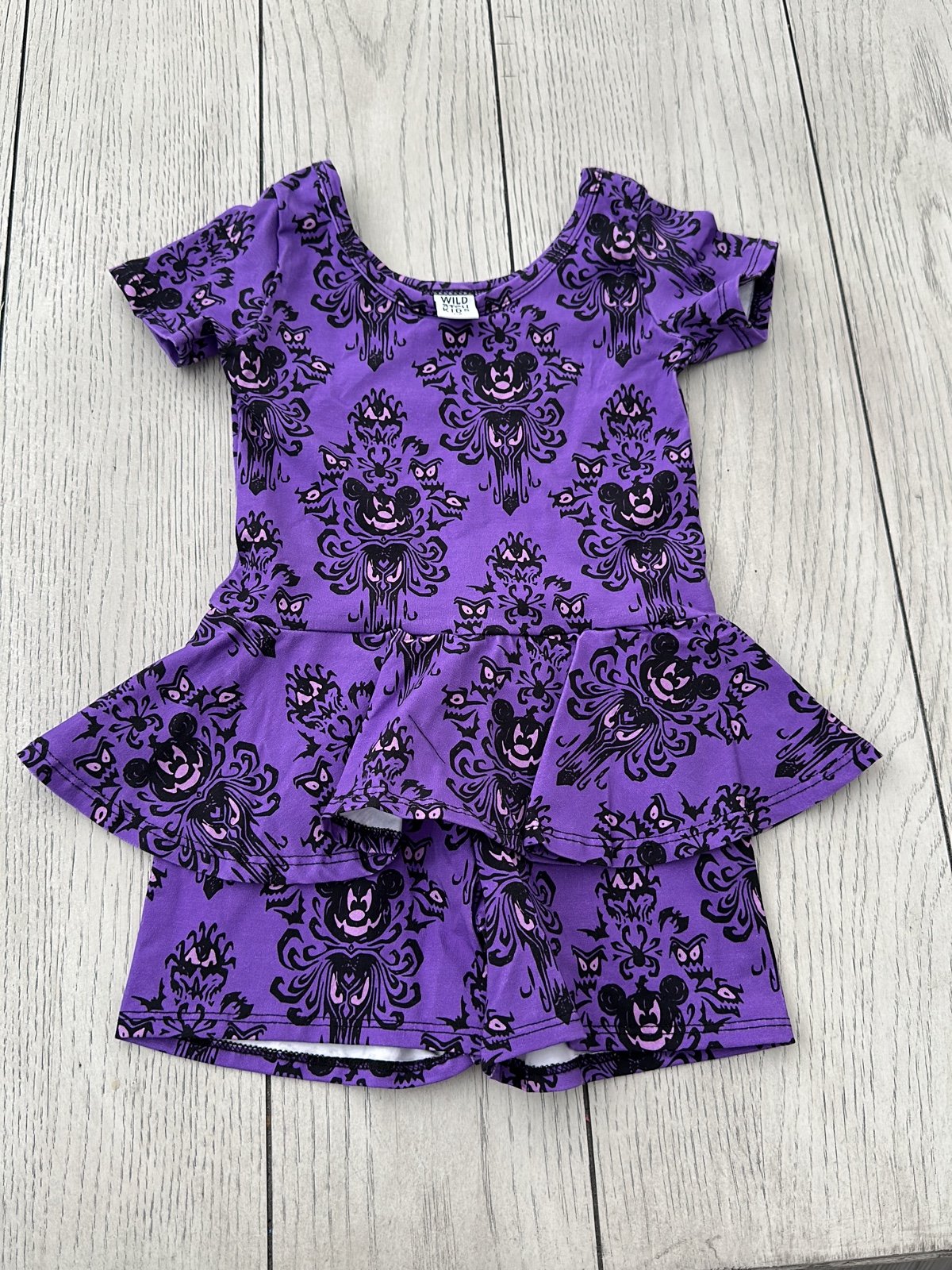 Wild Rich Kids Disney Haunted Mansion Romper 7/8