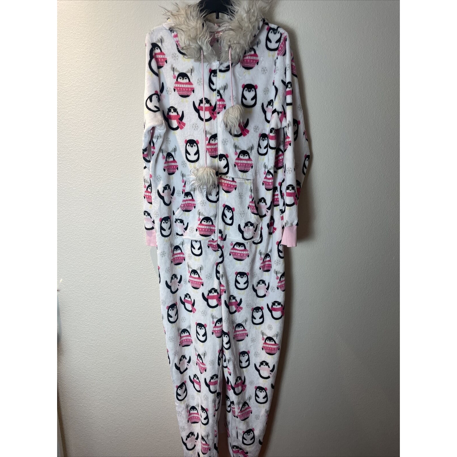 holiday time , penguin print one Piece, plus 2X