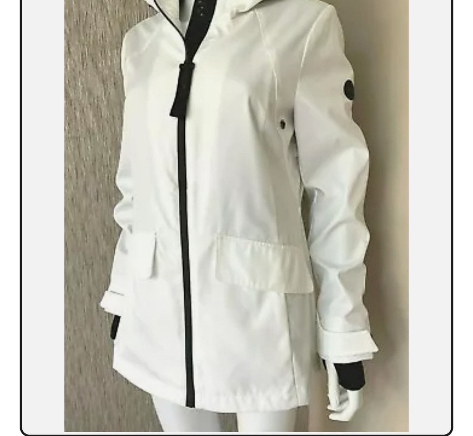 Micheal Kors white tech jacket