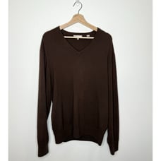 Peter Millar 100% Pure Cashmere Sweater Mens Large Pullover Golf Preppy Brown L
