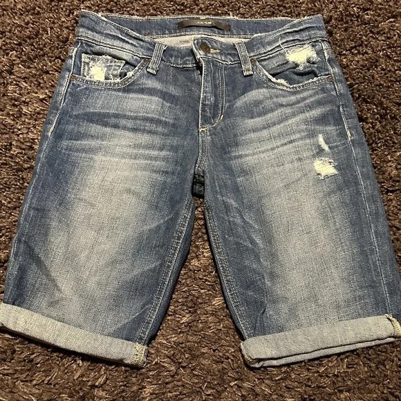 Cuffed Low-rise Womens Denim Jean Short