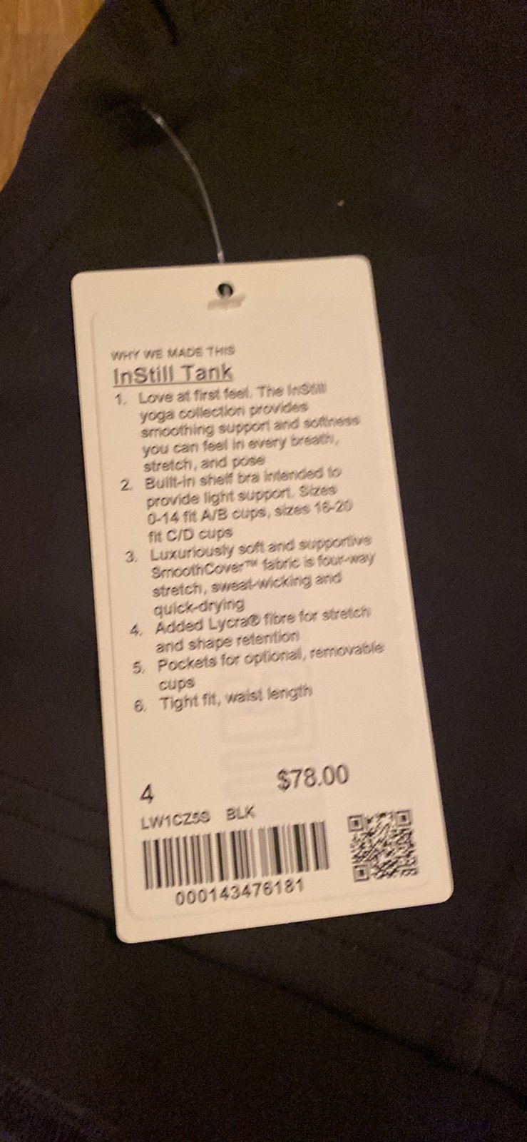 Lululemon In Still Tank Top NEW