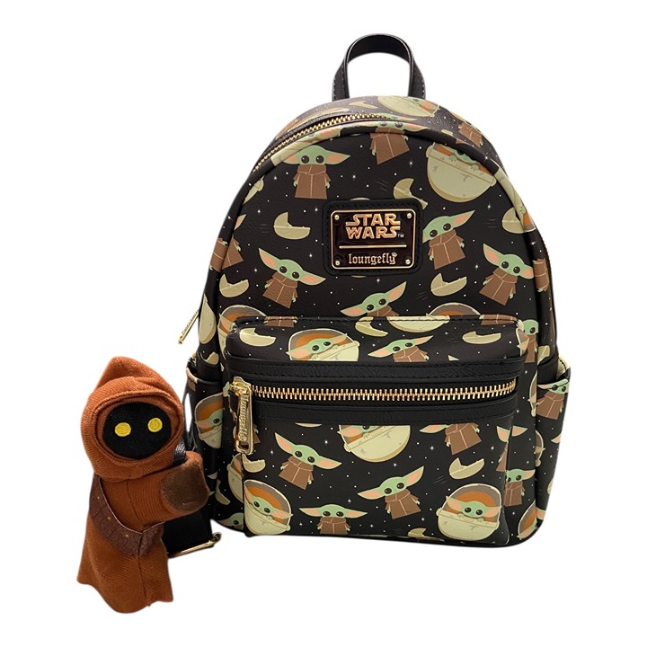 Disney Parks Star Wars The Mandalorian Grogu Yoda Backpack Bag Loungefly