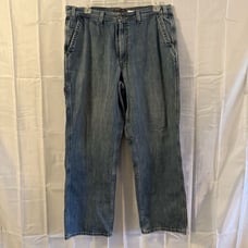Vintage 90s Y2K Eddie Bauer Baggy Wide Leg Carpenter Jeans 40x34 Fit 40x32.5