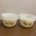Fire King Wheat Pattern Bread Pan With (4) Ramekins