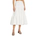 En Saison Women's Byblos White Tiered Midi A-Line Skirt Boho Size L NEW