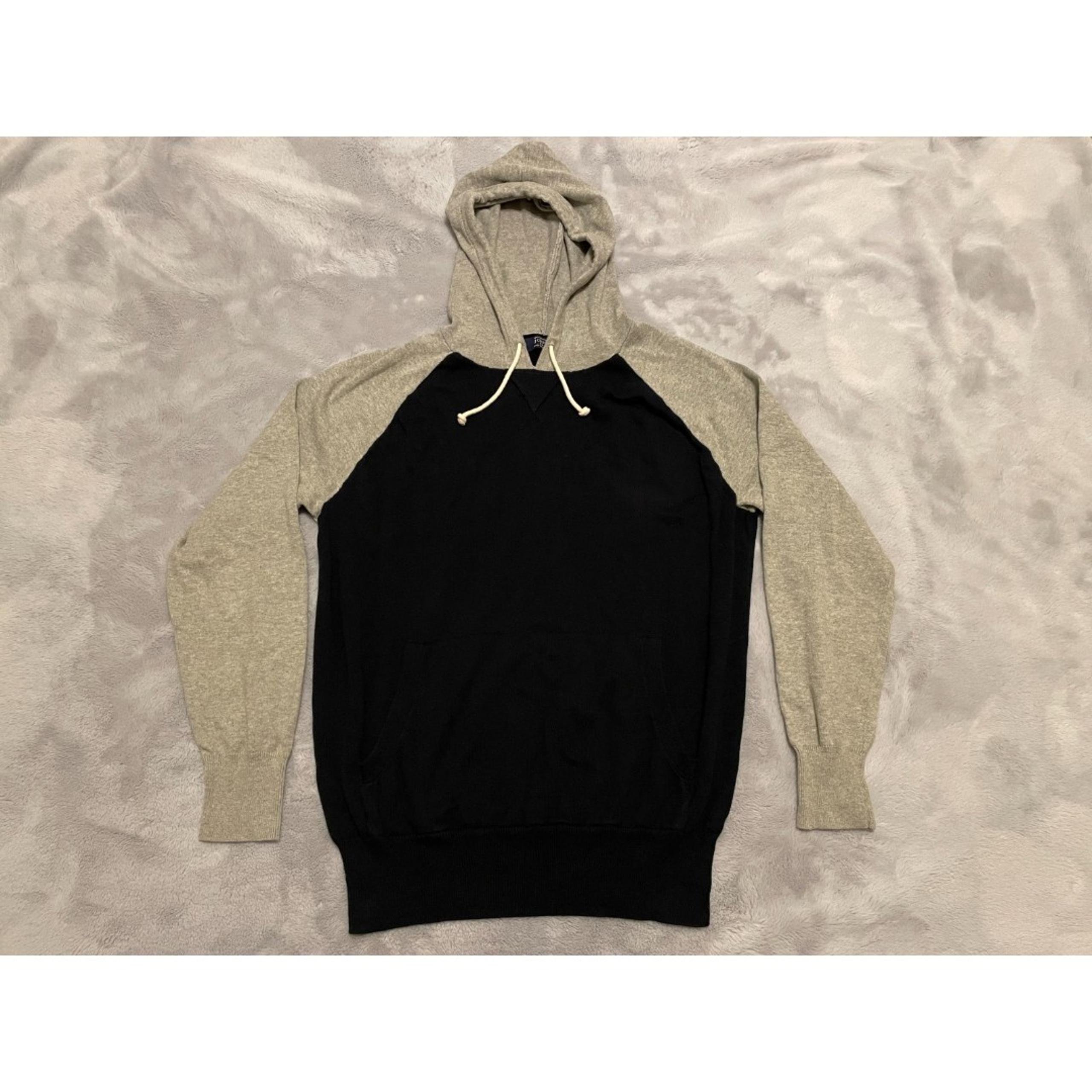 J. Crew Men's Sweater Hoodie Navy Blue Gray Size M - J.Crew