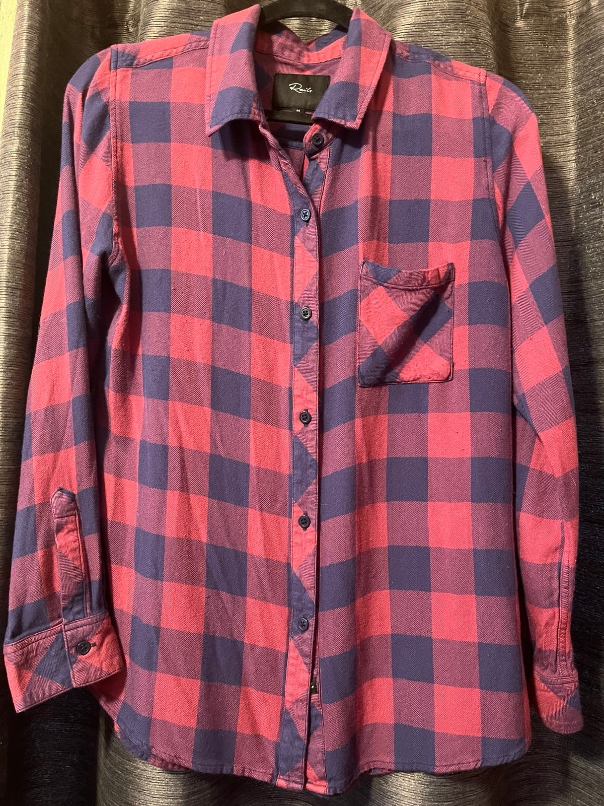 Elena Gilbert Vampire Diaries Rails Hunter Rogue Longsleeve Button Down Size M