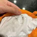 Year of Ours Orange Ribbed Sports Bra Top Size Small Womens EUC
