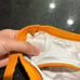 Year of Ours Orange Ribbed Sports Bra Top Size Small Womens EUC
