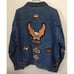 Guide Gear Mens Lined Jean Jacket Size XL With Vintage Harley Patches