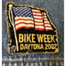 Guide Gear Mens Lined Jean Jacket Size XL With Vintage Harley Patches