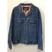 Guide Gear Mens Lined Jean Jacket Size XL With Vintage Harley Patches