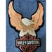 Guide Gear Mens Lined Jean Jacket Size XL With Vintage Harley Patches