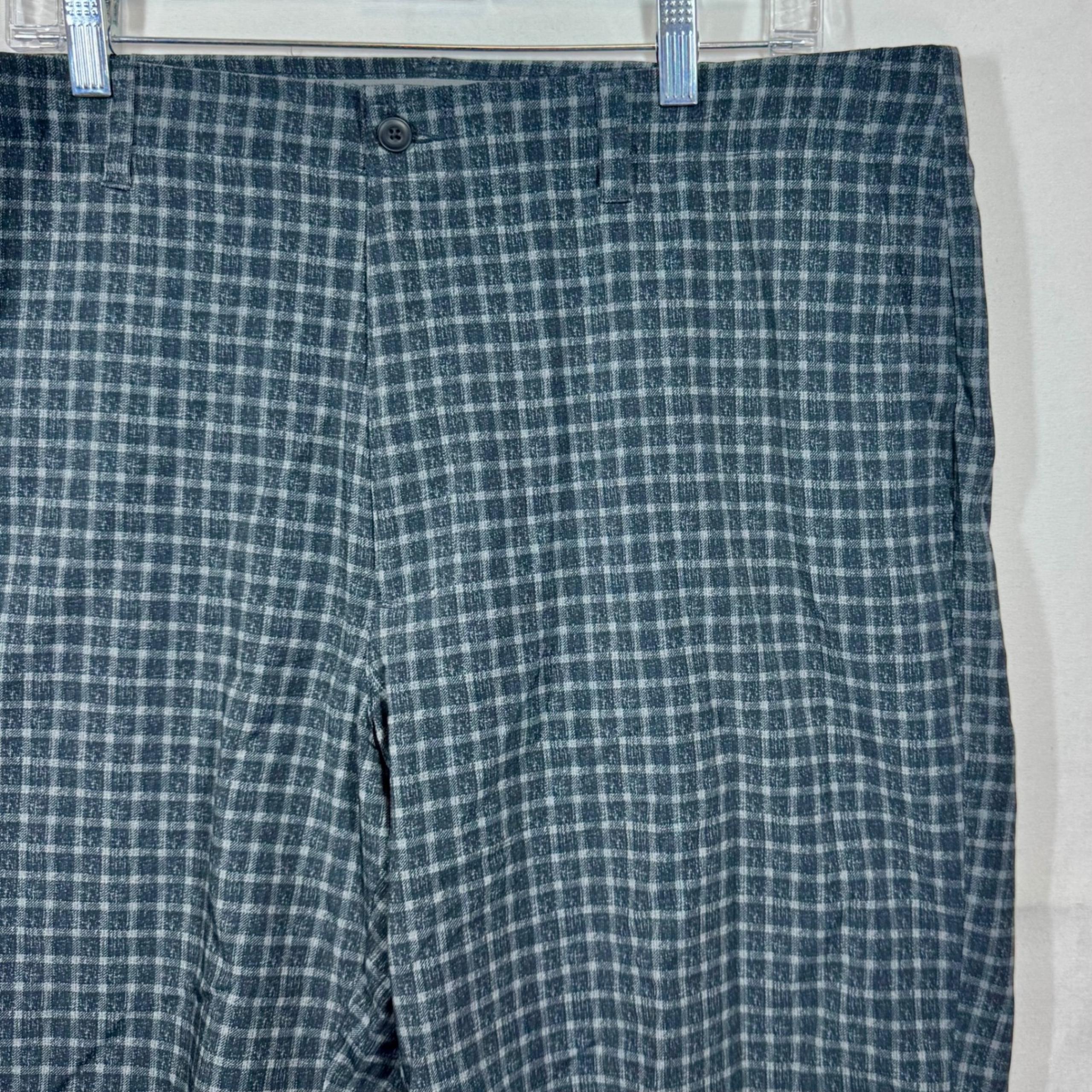 Nicklaus Plaid Golf Shorts Moisture Wicking Performance Size 38