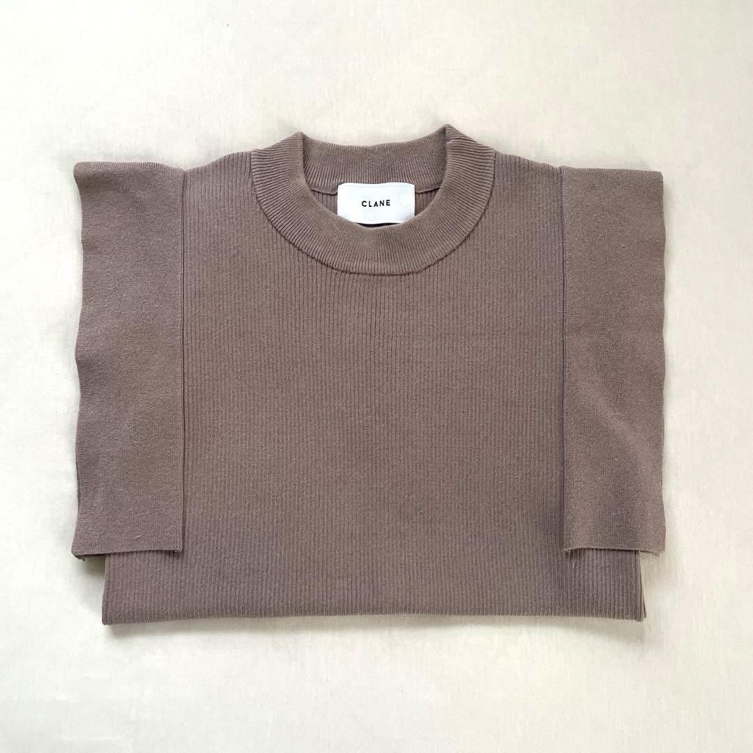 CLANE SQUARE SLEEVE KNIT TOPS Sleeveless knit