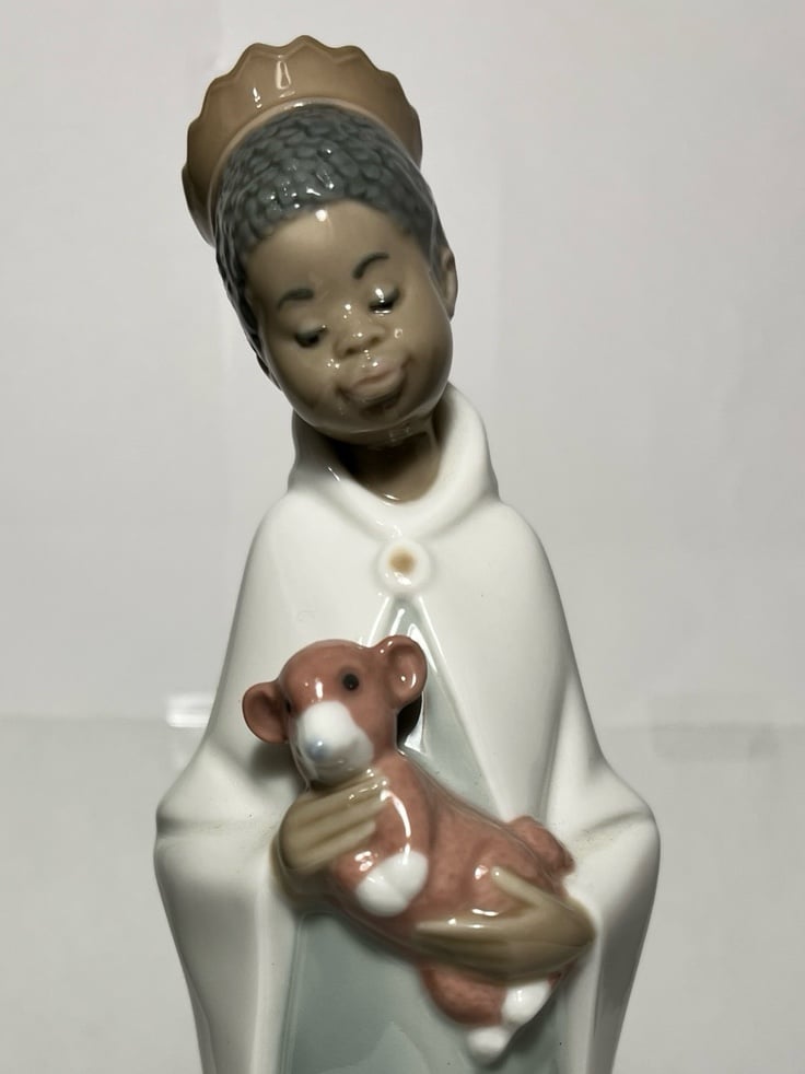 Retired Lladro Childrens Nativity King Balthasar