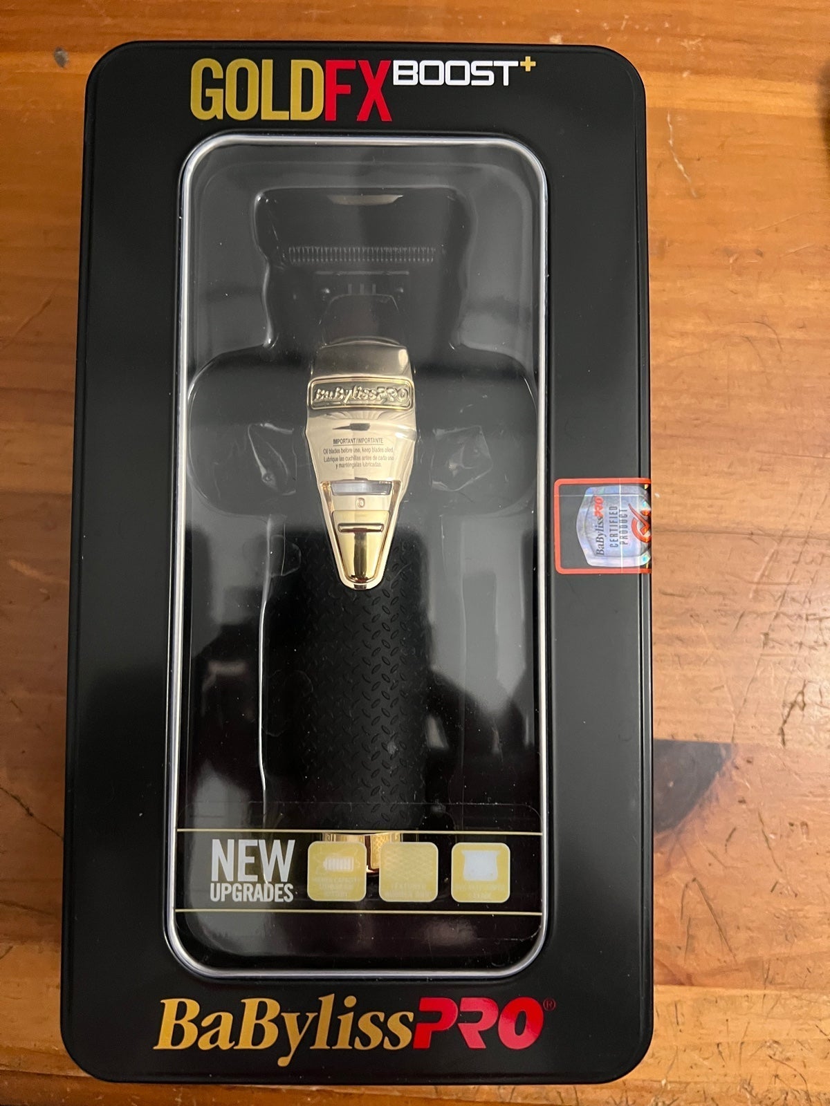 Babyliss skeleton boost+trimmer black/gold