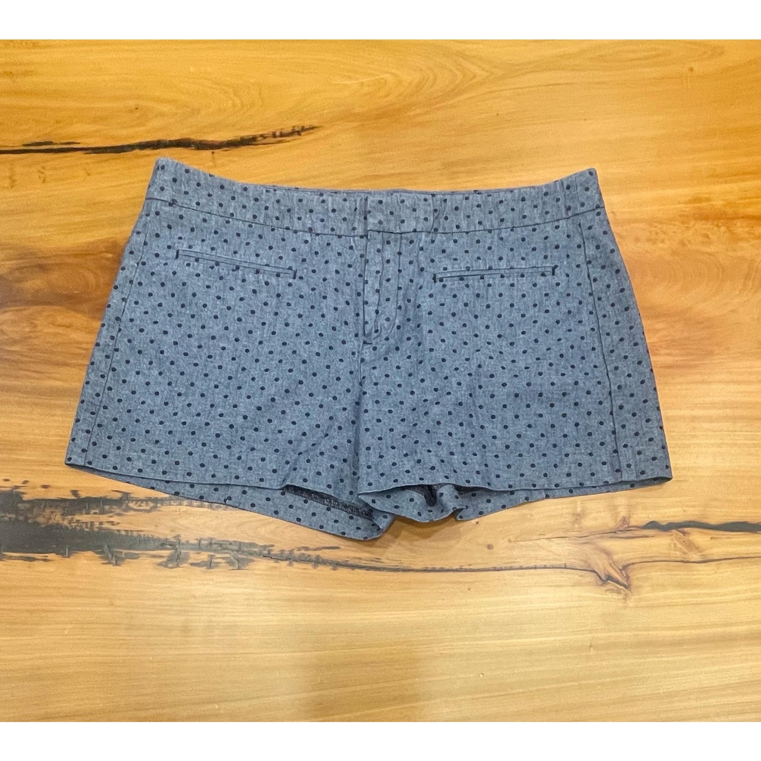 Gap Blue Chambray Polka Dot Shorts 6
