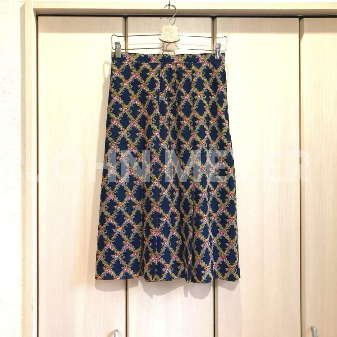 JOHN MEYER vintage floral pleated skirt.