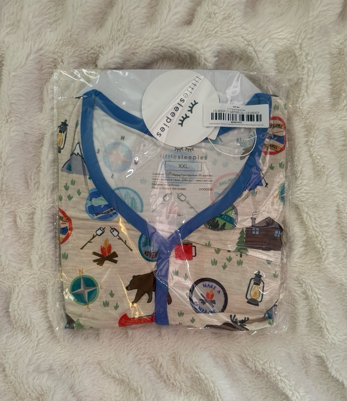 Little Sleepies Great Outdoors XXL Women’s Top