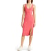Beyond Yoga Inspire Space Dye Jersey Midi Tank Dress color: coral Size Small