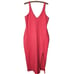 Beyond Yoga Inspire Space Dye Jersey Midi Tank Dress color: coral Size Small