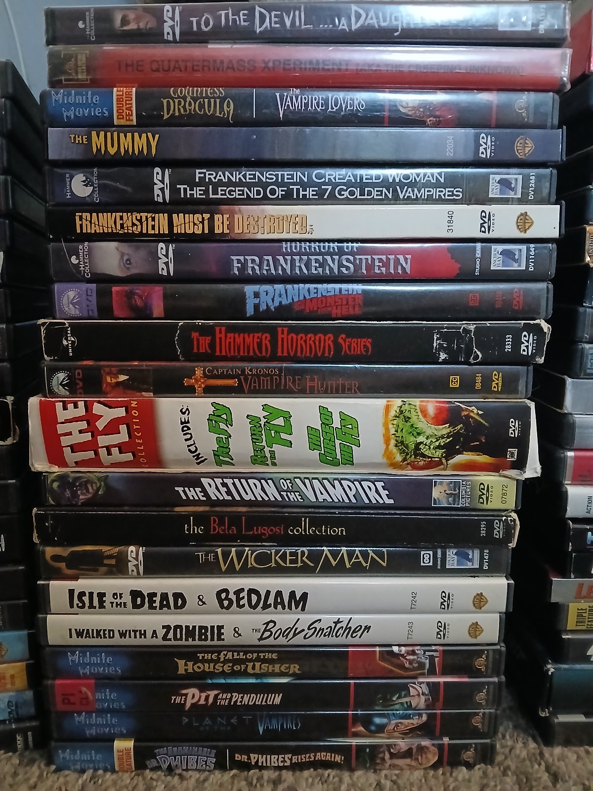 SCREAM FACTORY Slipcovers + Boxes Lot HALLOWEEN CHUCKY HAMMER OMEN FLY PRICE etc