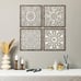 New 4 Pcs Wood Wall Art Set, Modern Decorative Panels for Home or Room Decor