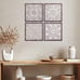 New 4 Pcs Wood Wall Art Set, Modern Decorative Panels for Home or Room Decor