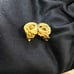 Christian Dior Earrings Knot Motif Vintage Gold