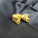 Christian Dior Earrings Knot Motif Vintage Gold