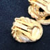Christian Dior Earrings Knot Motif Vintage Gold