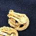 Christian Dior Earrings Knot Motif Vintage Gold