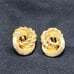 Christian Dior Earrings Knot Motif Vintage Gold