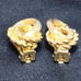 Christian Dior Earrings Knot Motif Vintage Gold