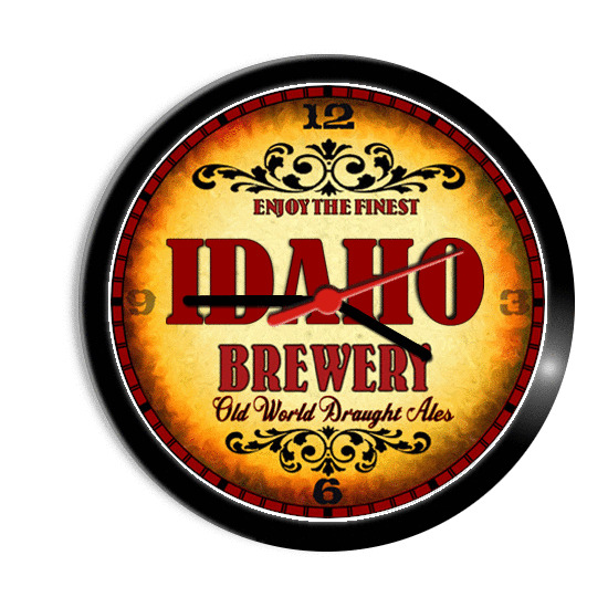 IDAHO BREWERY BEER WALL CLOCK