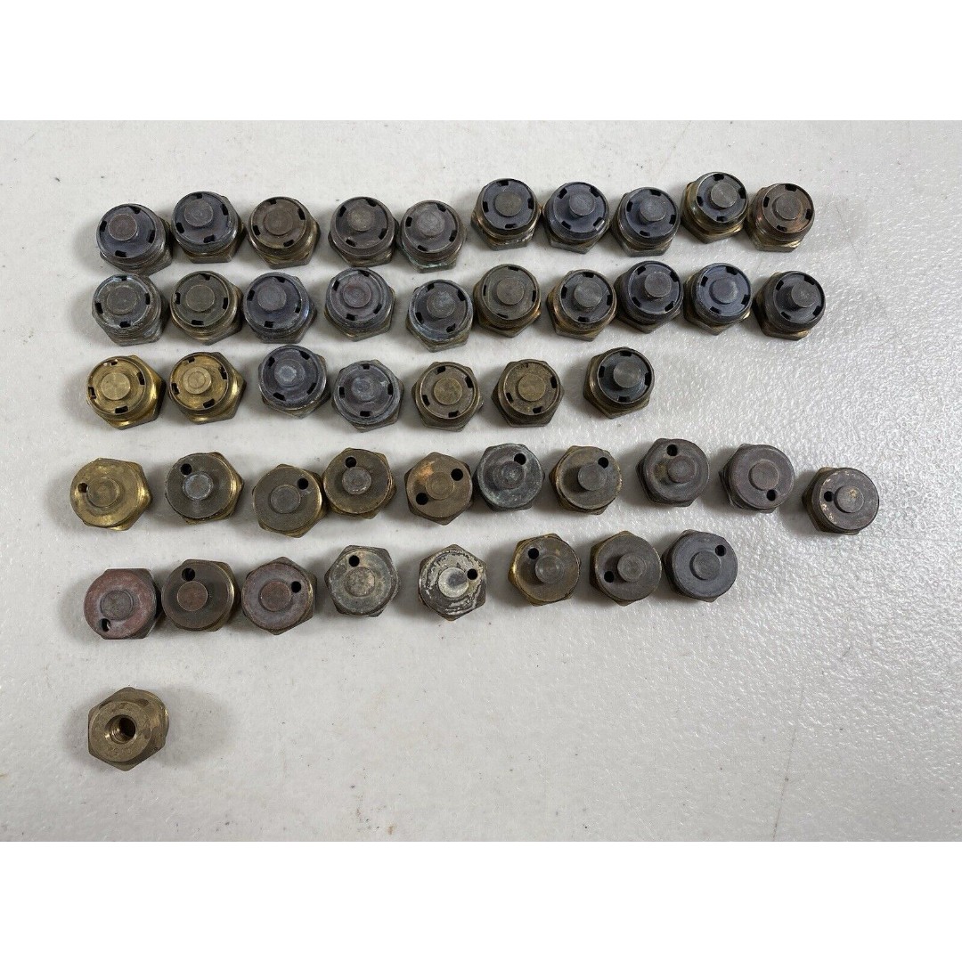 Lot of 46 Brass Sprinkler Nozzles Used Untested
