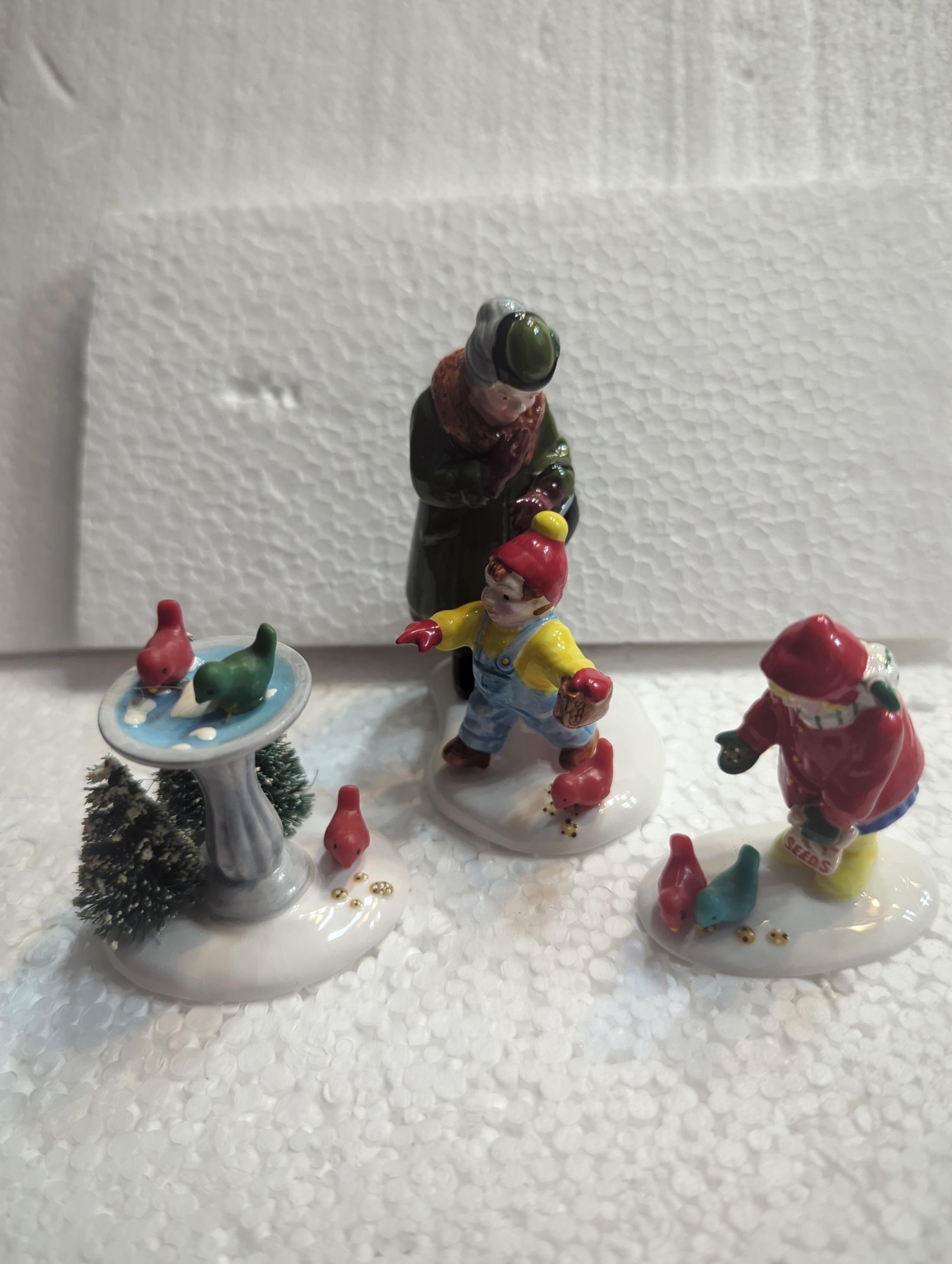 Department 56 FEEDING THE BIRDS